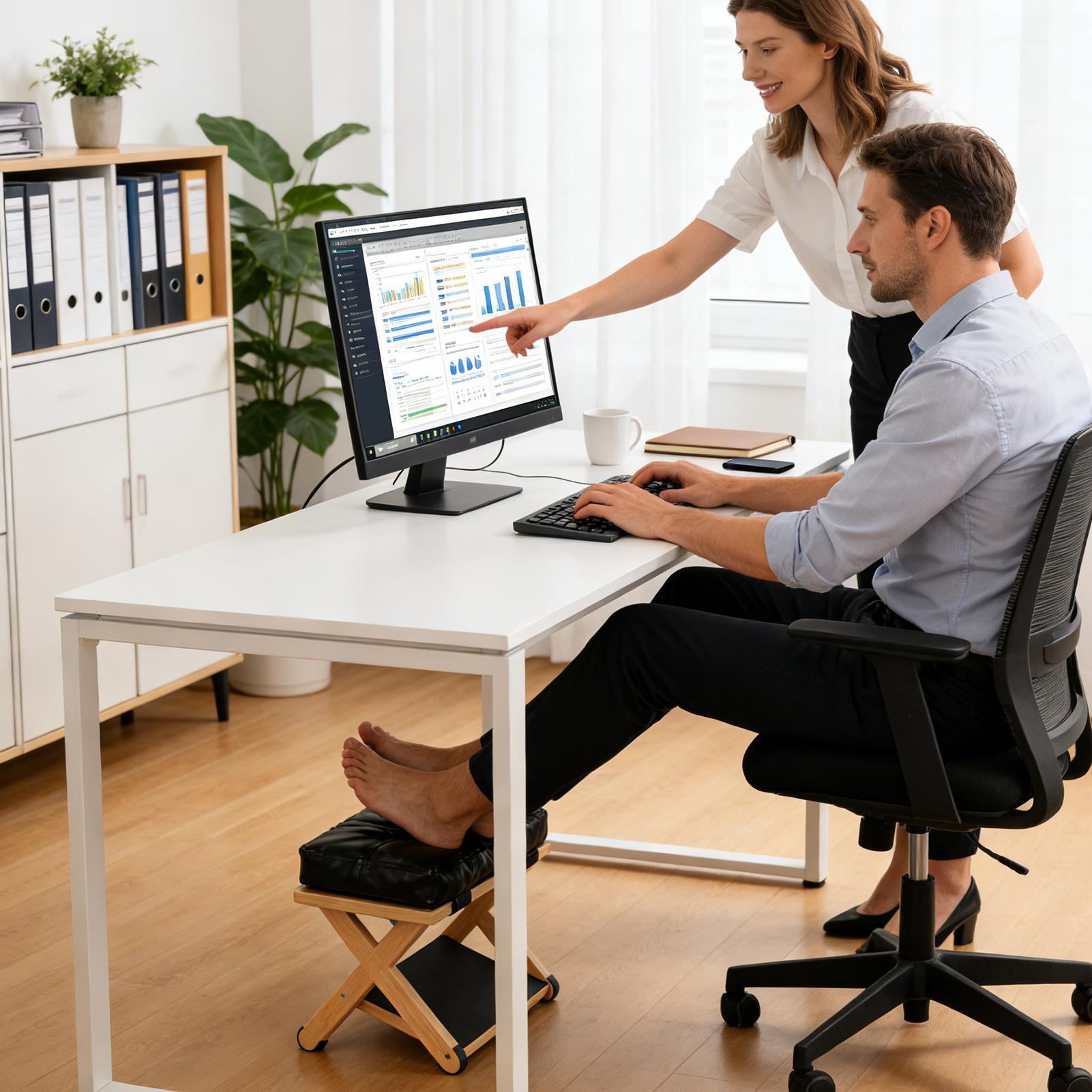 Подставка для ног под стол, де – обзор и цена Footrest Under Desk